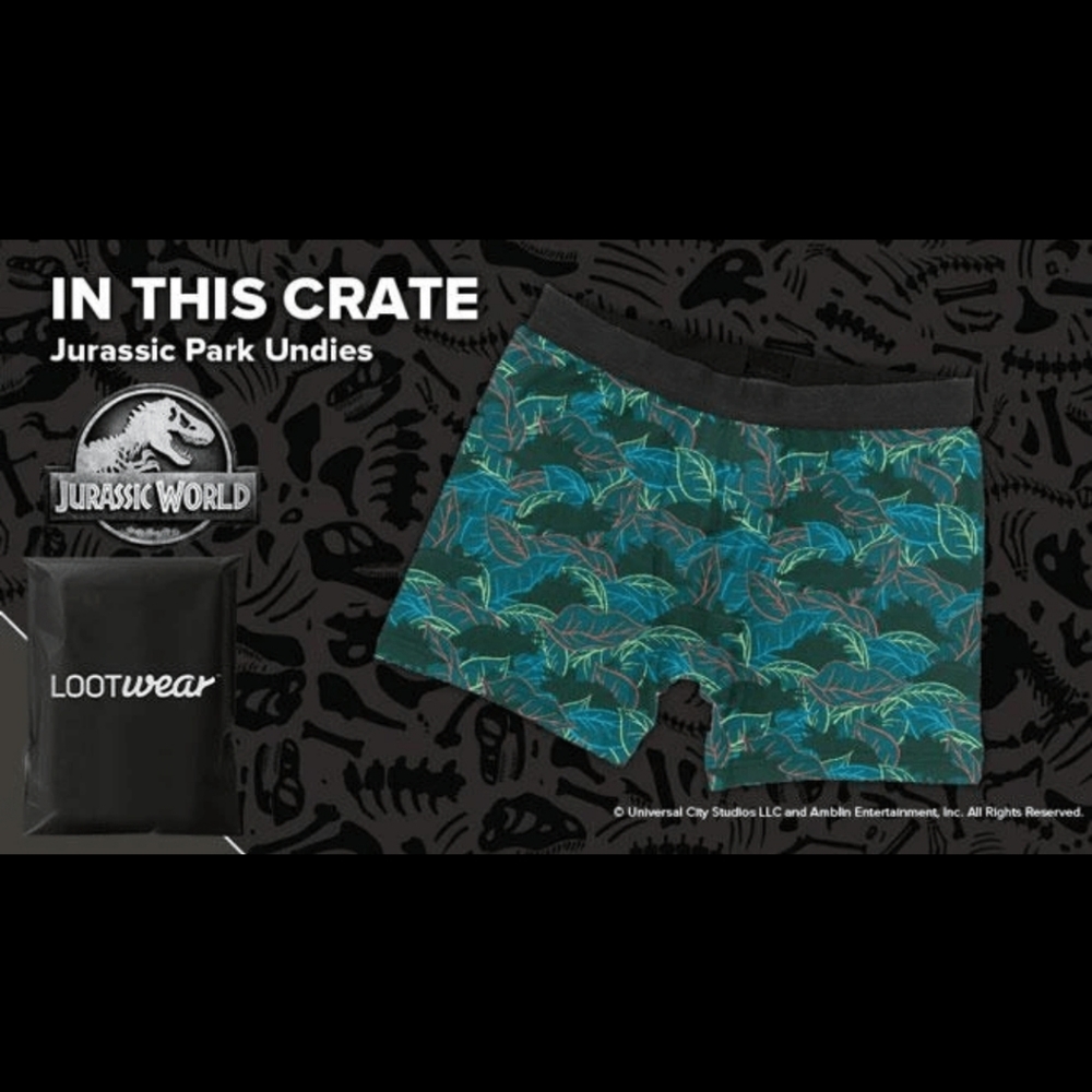 Jurassic Park Boxer Briefs (LootCrate Exclusive)